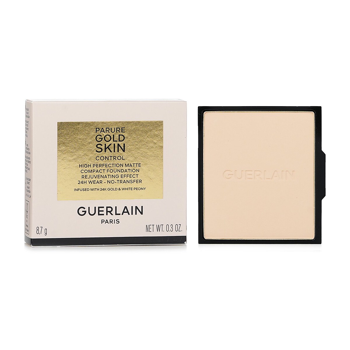 Guerlain Parure Gold Skin Control High Perfection Matte Compact Foundation Refill 0N Neutral 8.7g/0.3oz