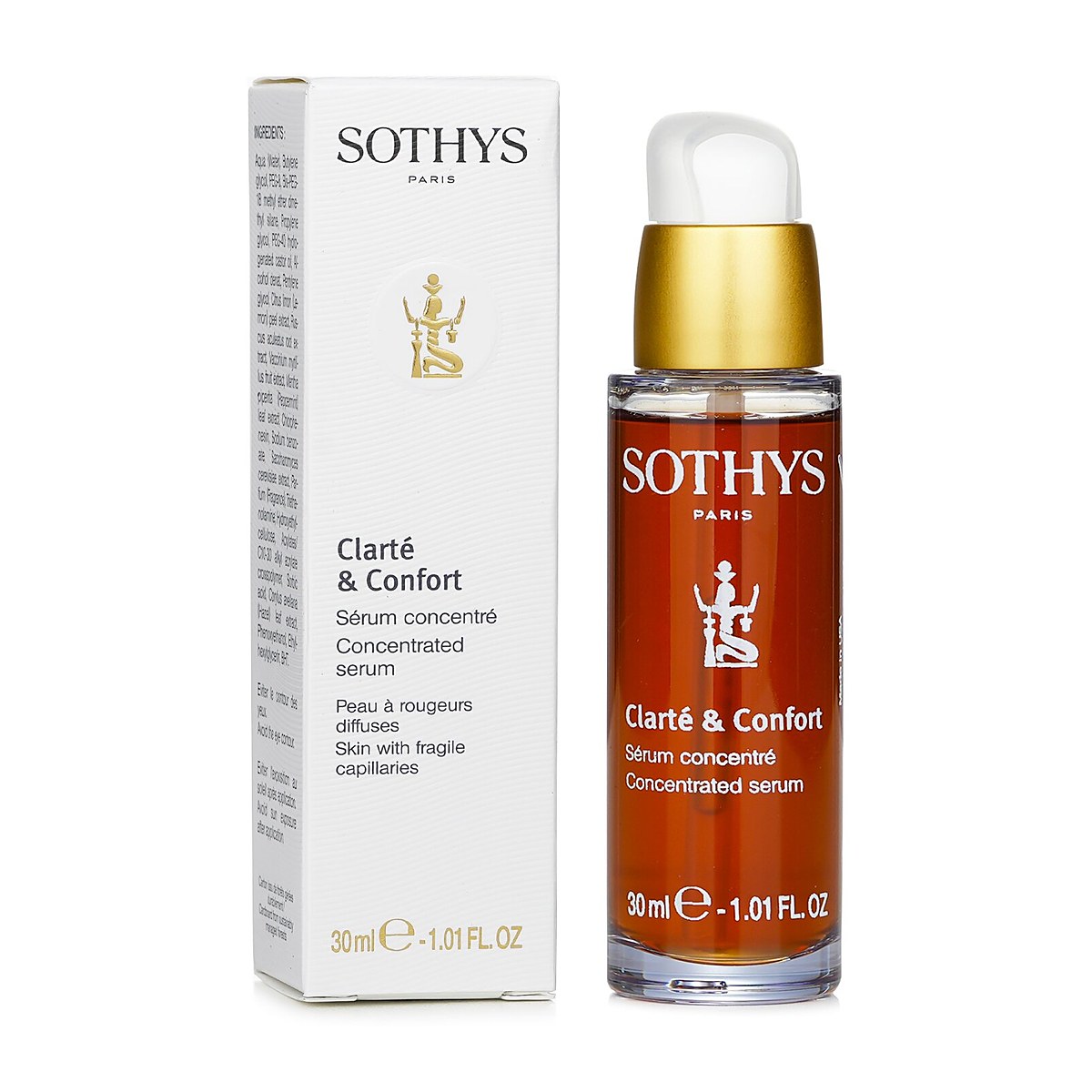 Sothys Clarte & Confort koncentrovan&eacute; s&eacute;rum - pleť s křehk&yacute;mi kapil&aacute;rami 30ml/1.01oz