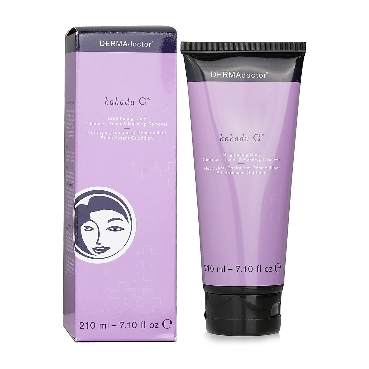 DERMAdoctor Kakadu C Brightening Daily Cleanser, Toner &kappa;&alpha;&iota; &nu;&tau;&epsilon;&mu;&alpha;&kappa;&iota;&gamma;&iota;ά&zeta; (&Sigma;&omega;&lambda;&eta;&nu;ά&rho;&iota;&omicron;) 210ml/7.1oz