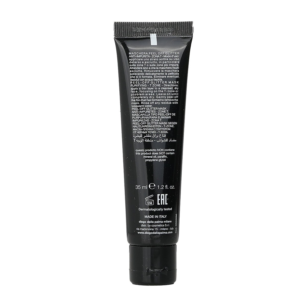 Diego Dalla Palma Milano M&aacute;scara Peel-Off Glitter Black Secret Zone T 35ml/1.2oz