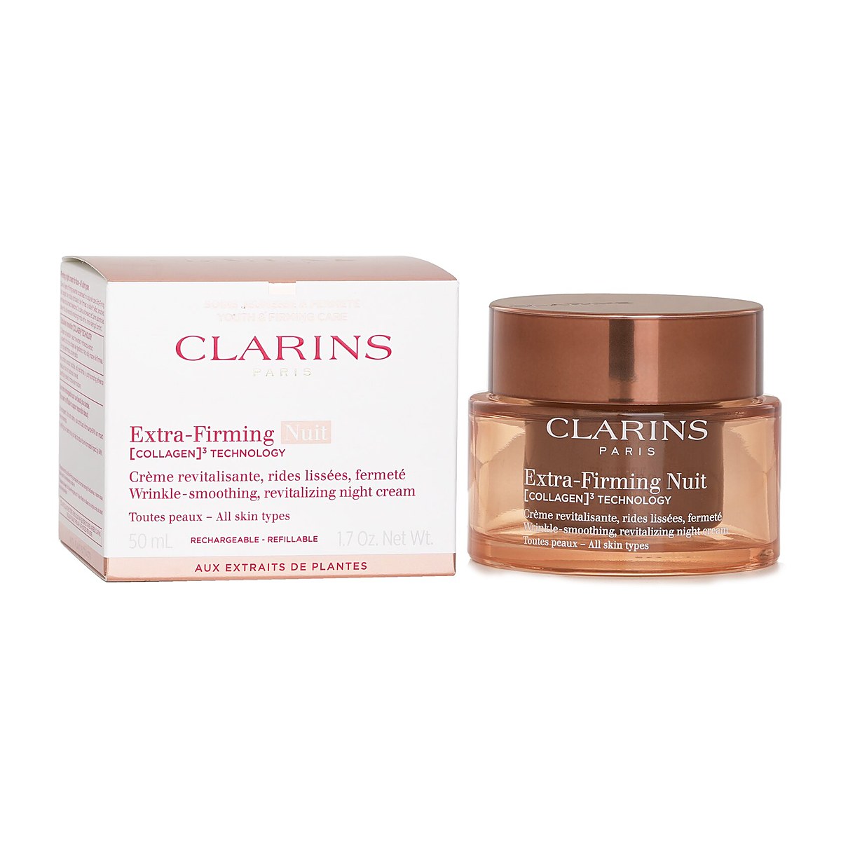 Clarins Extra Firming Creme Nuit Wrinkle Smoothing Revitalizing Night Cream (All Skin Type) 50ml