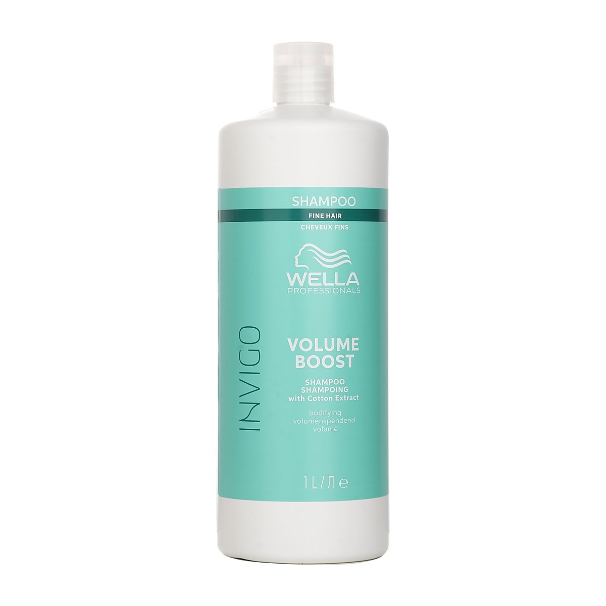 Wella Invigo Volume Boost Shampoo With Cotton Extract Fine Hair 1000ml