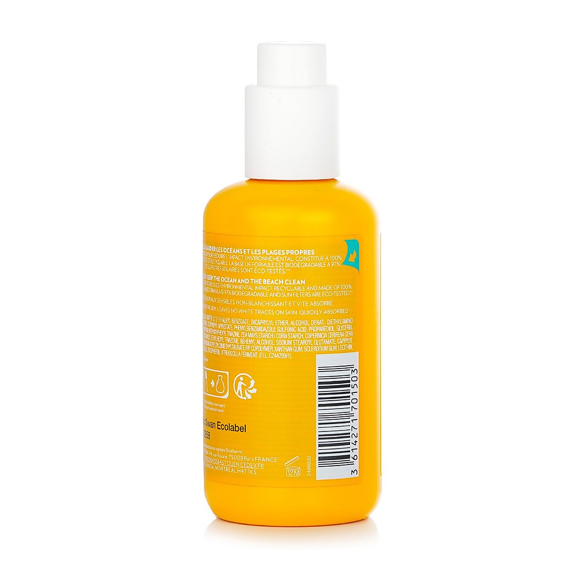 Biotherm ウォーターラバー サン ミルク SPF 30 (顔と体用) 200ml/6.76oz