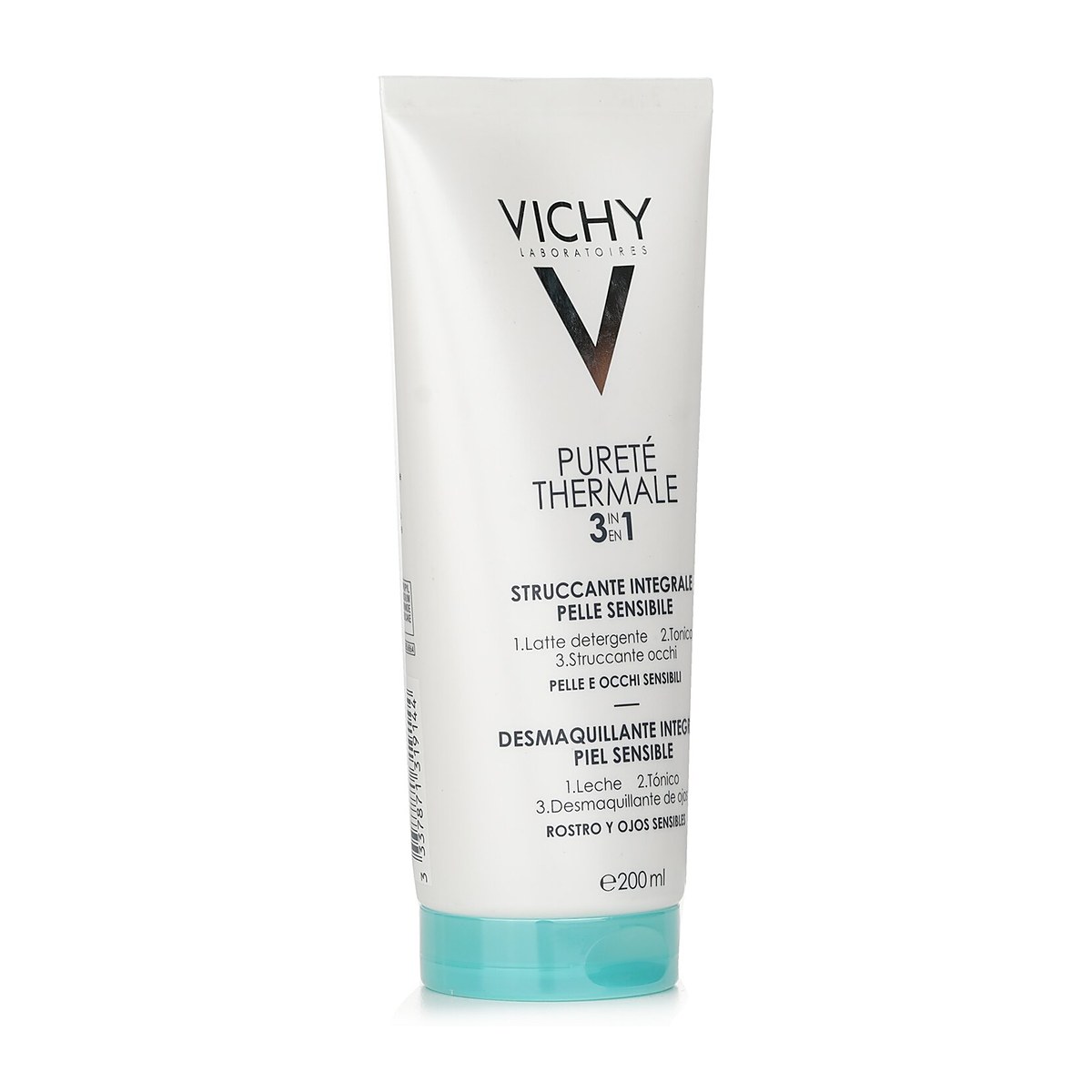 Vichy 쀼르떼 떼르말 3 인 1 원스텝 클렌저 (민감성 피부용) 200ml/6.76ml