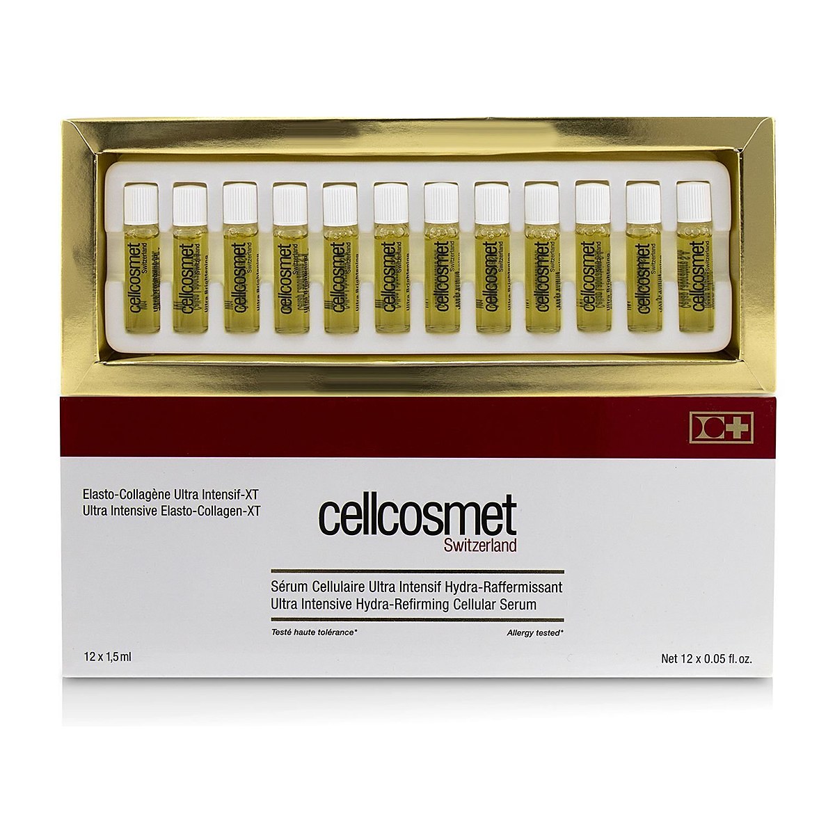 Cellcosmet & Cellmen Ultra Intensiv Elasto-Kollagen-XT (Ultra Intensiv Hydra-Oppstrammende Cellul&aelig;rt Serum) (Tilfeldig emballasje) 12x1.5ml/0.05oz