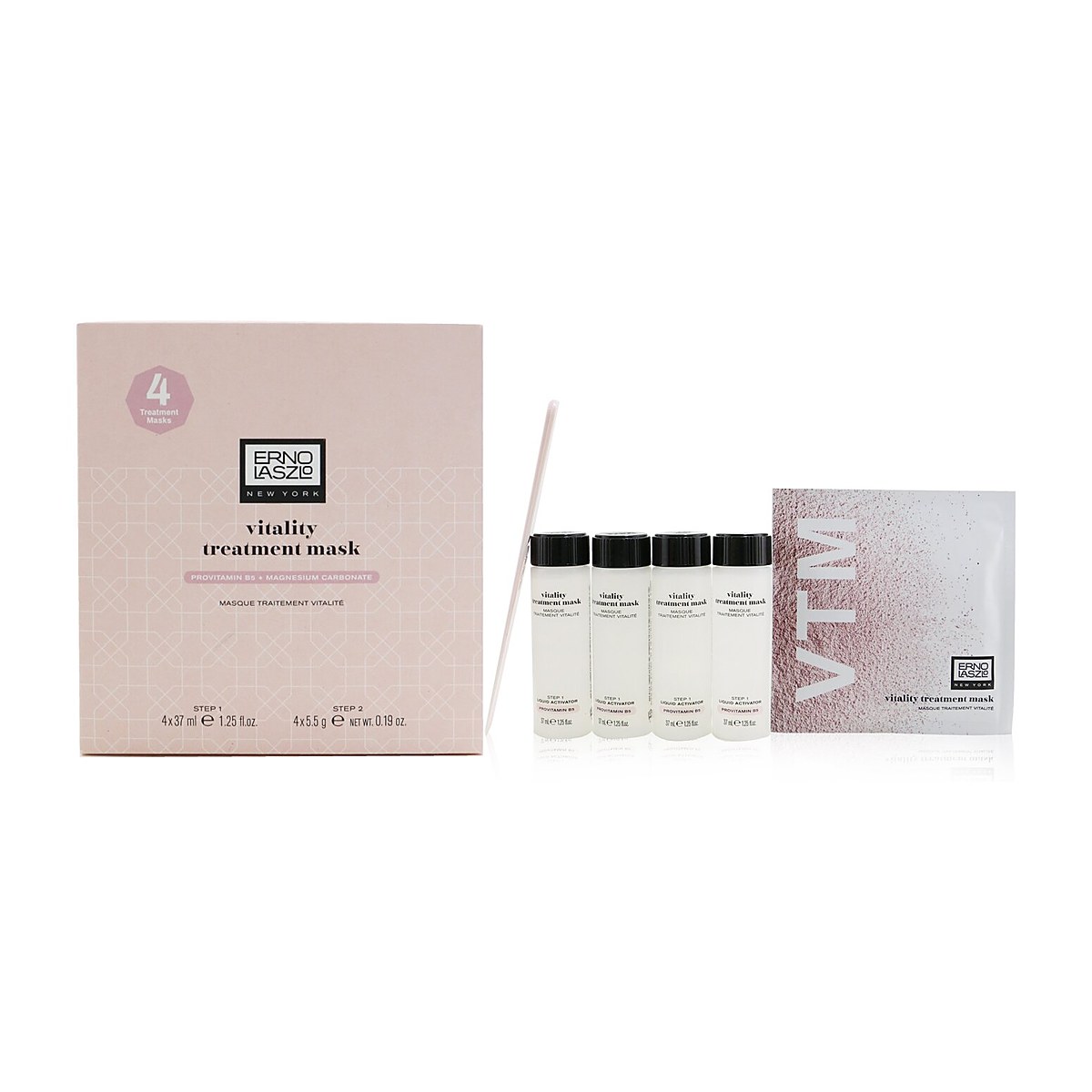 Erno Laszlo Vitality Treatment Mask (Step 1: 4x Liquid Activator 37ml/1.25oz, Step 2: 4x Triple Mineral Powder 5.5g/0.19oz) 8pcs
