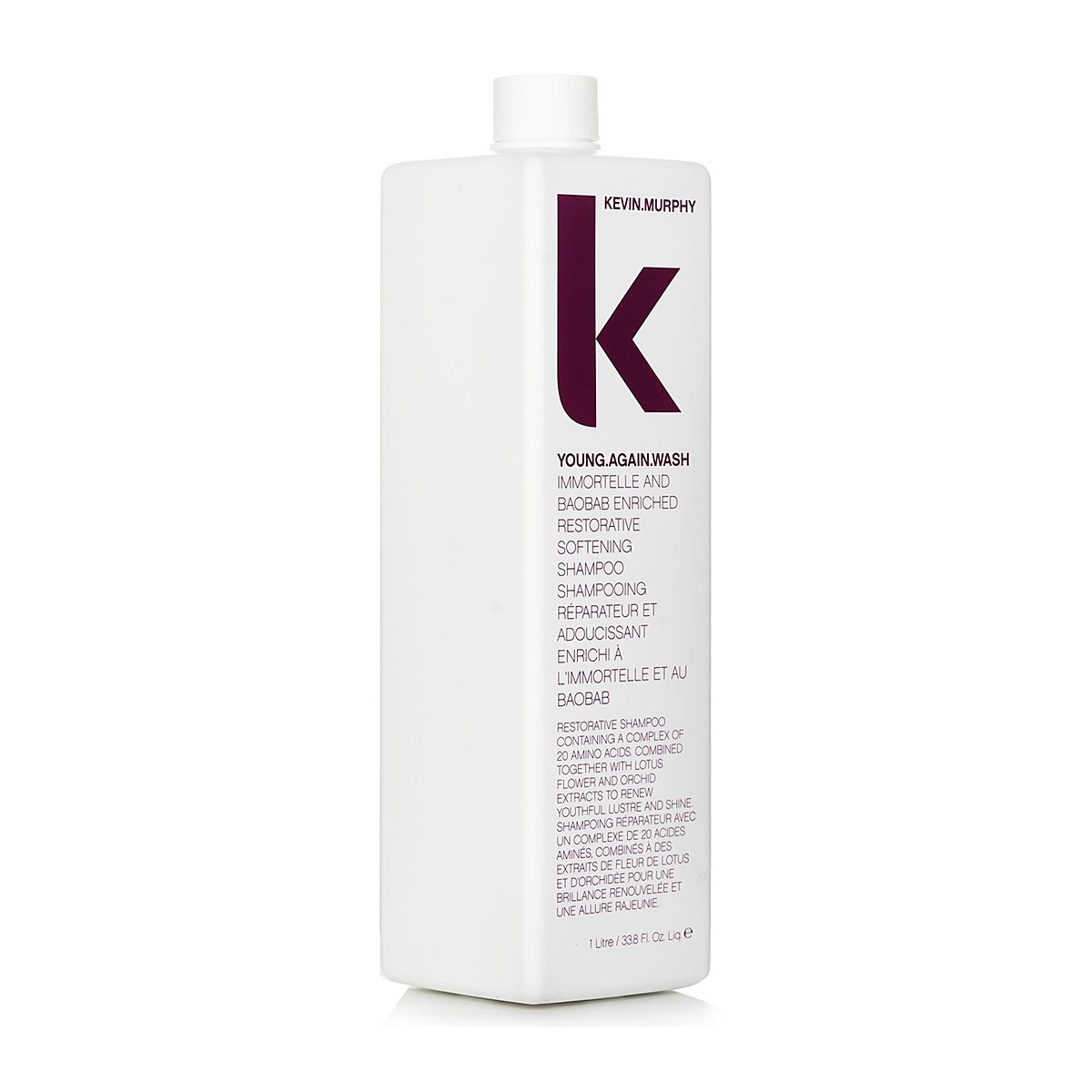 Kevin.Murphy Young.Again.Wash (Immortelle and Baobab Infused Restorative Softening Shampoo - To Dry Brittle Hair) 1000ml/33.6oz