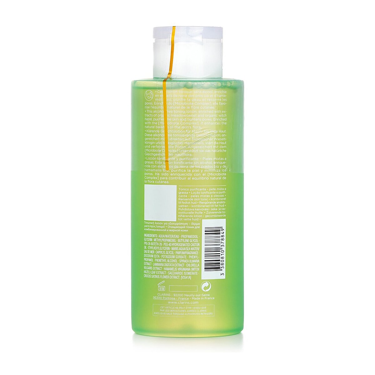 Clarins Čist&iacute;c&iacute; tonizačn&iacute; ml&eacute;ko s v&yacute;tažky z lučn&iacute;ho a &scaron;afr&aacute;nov&eacute;ho květu &ndash; sm&iacute;&scaron;en&aacute; až mastn&aacute; pleť 400ml/13.5oz