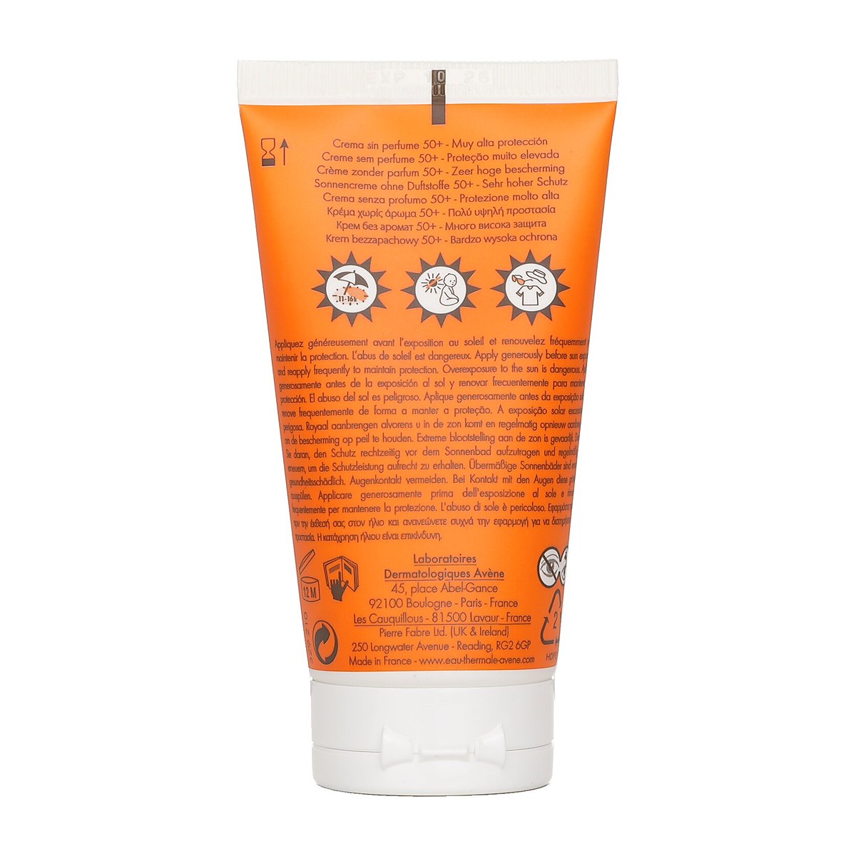 Avene Kr&eacute;m s velmi vysokou ochranou bez parfemace SPF50+ - pro suchou citlivou pleť 50ml/1.7oz