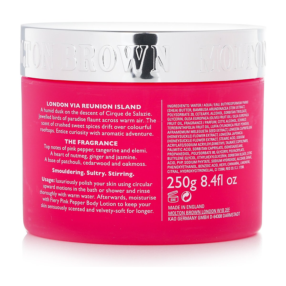 Molton Brown 파이어리 핑크 페퍼 팸퍼링 바디 폴리셔 250g/8.4oz