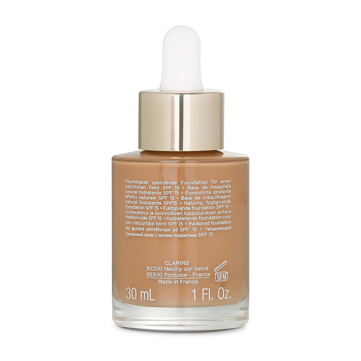 Clarins 스킨 일루젼 내추럴 하이드레이터링 파운데이션 SPF 15 114 카푸치노 30ml/1oz