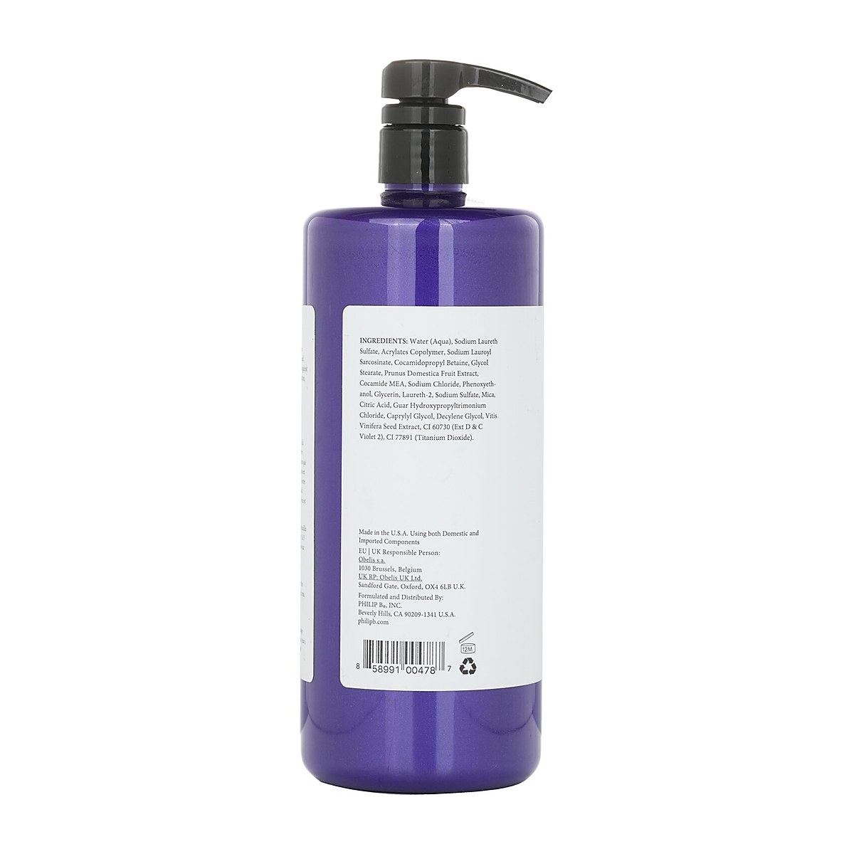 Philip B 冰岛金发亮色去黄洗发露 947ml/32oz