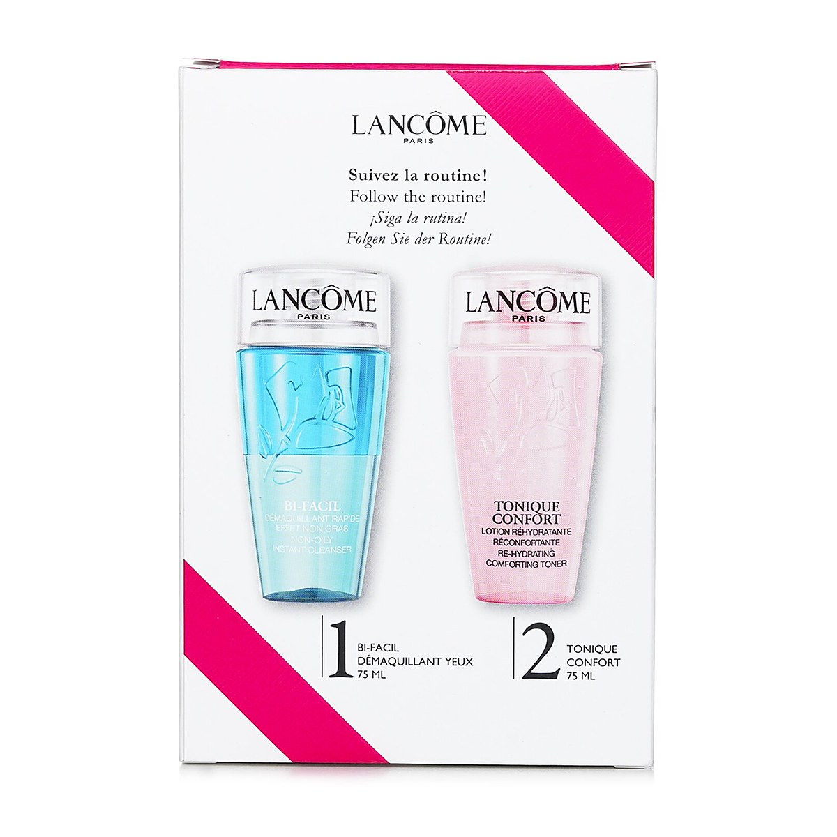 Lancome My Cleansing Must-Haves Set: Bi-Facil 75ml + Confort Tonique 75ml 2pcs