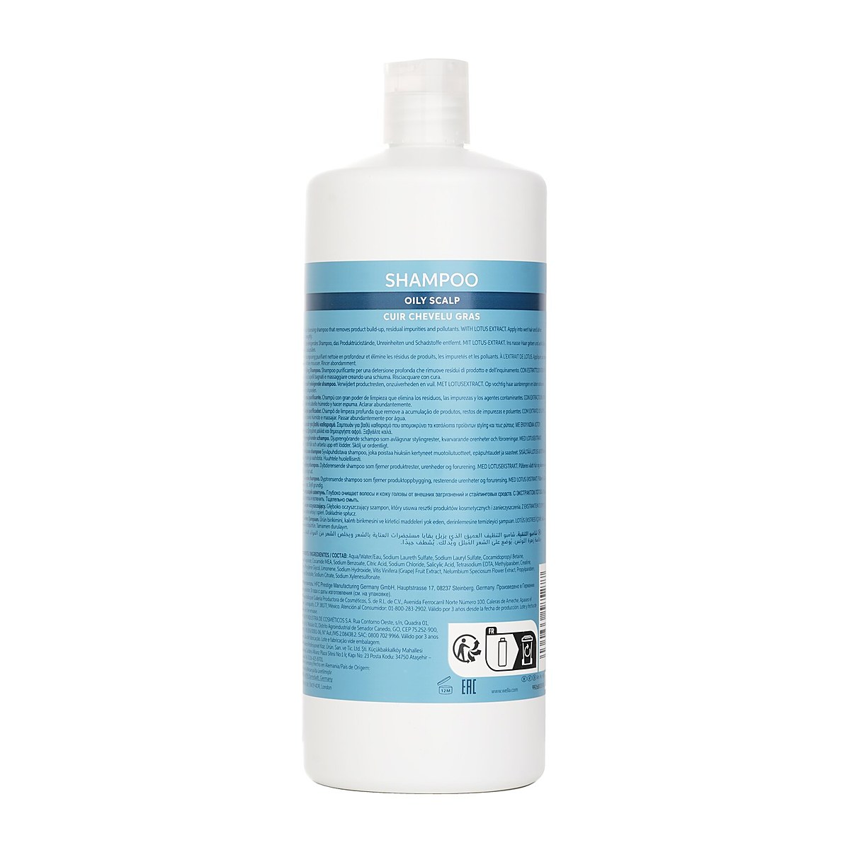 Wella Invigo Scalp Balance Shampoo With Lotus Extract Oily Scalp 1000ml