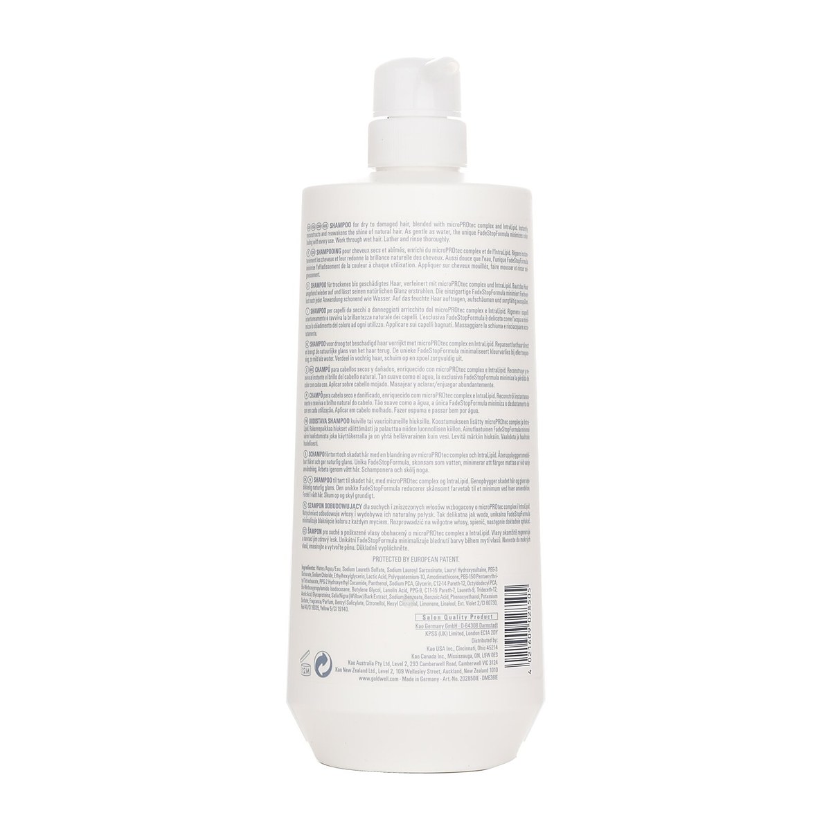 Goldwell 特效修护洗发露 (受损发质) 1000ml/33.8oz