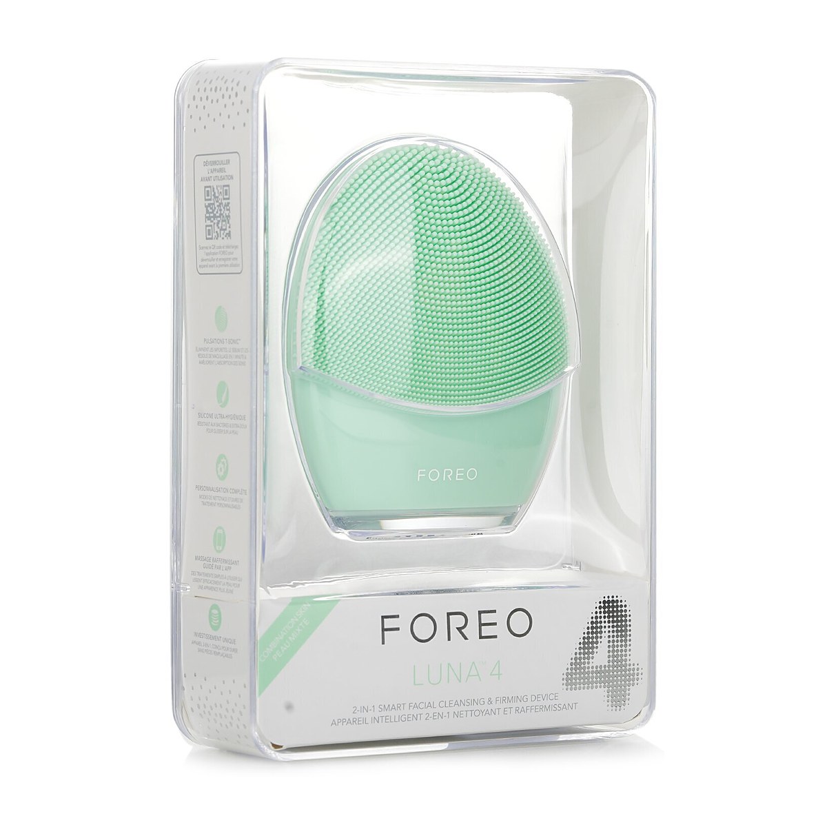 FOREO Luna 4 2-In-1 Smart Facial Cleansing & Firming Device (Combination Skin) 1pcs