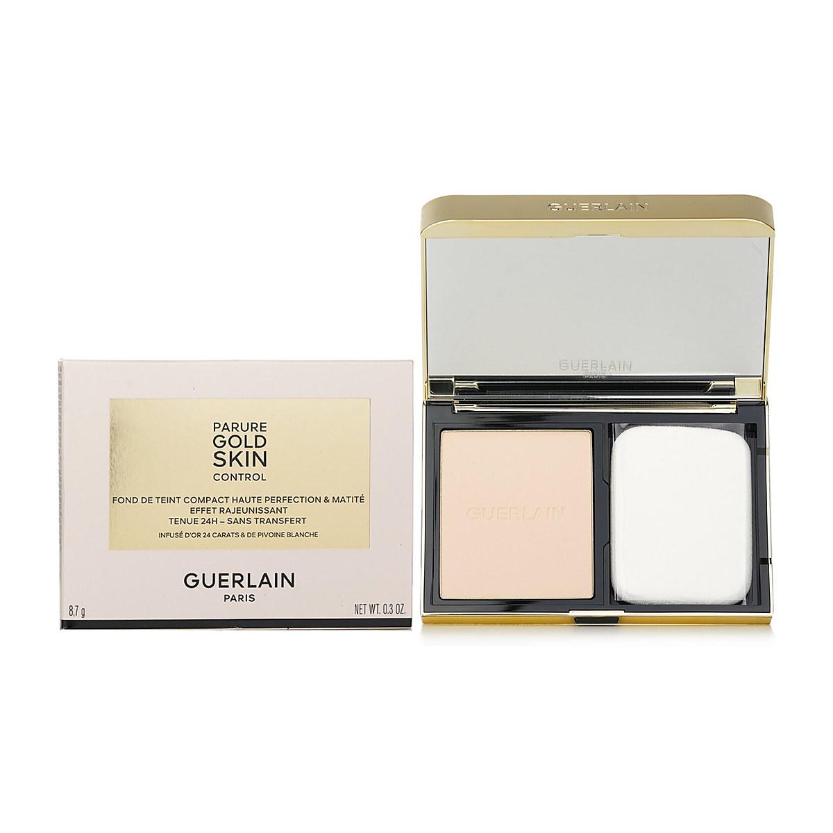 Guerlain Parure Gold Skin Control High Perfection Matte Compact Foundation 0N Neutral 8.7g/0.3oz