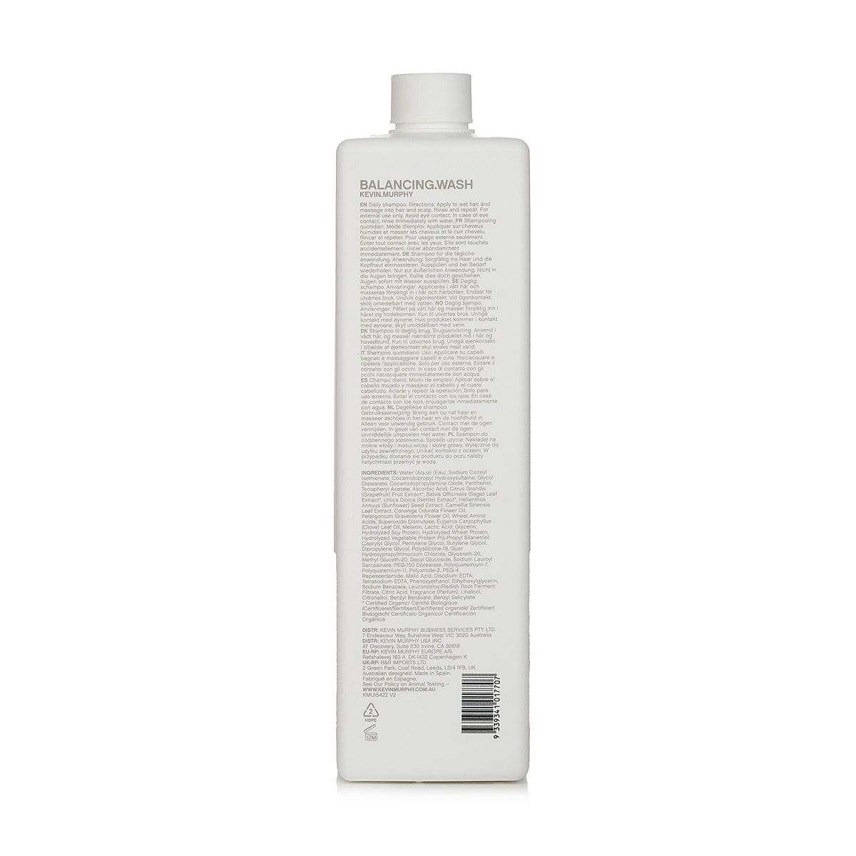 Kevin.Murphy Balancing.Wash (&Epsilon;&nu;&delta;&upsilon;&nu;&alpha;&mu;&omega;&tau;&iota;&kappa;ό &Kappa;&alpha;&theta;&eta;&mu;&epsilon;&rho;&iota;&nu;ό &Sigma;&alpha;&mu;&pi;&omicron;&upsilon;ά&nu; - (&Gamma;&iota;&alpha; &Beta;&alpha;&mu;&mu;έ&nu;&alpha; &Mu;&alpha;&lambda;&lambda;&iota;ά) 1000ml/33.6oz