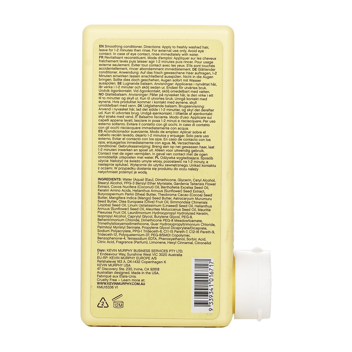 Kevin.Murphy Smooth.Again.Rinse (Smoothing Conditioner - For Thick, Coarse Hair) 250ml/8.4oz