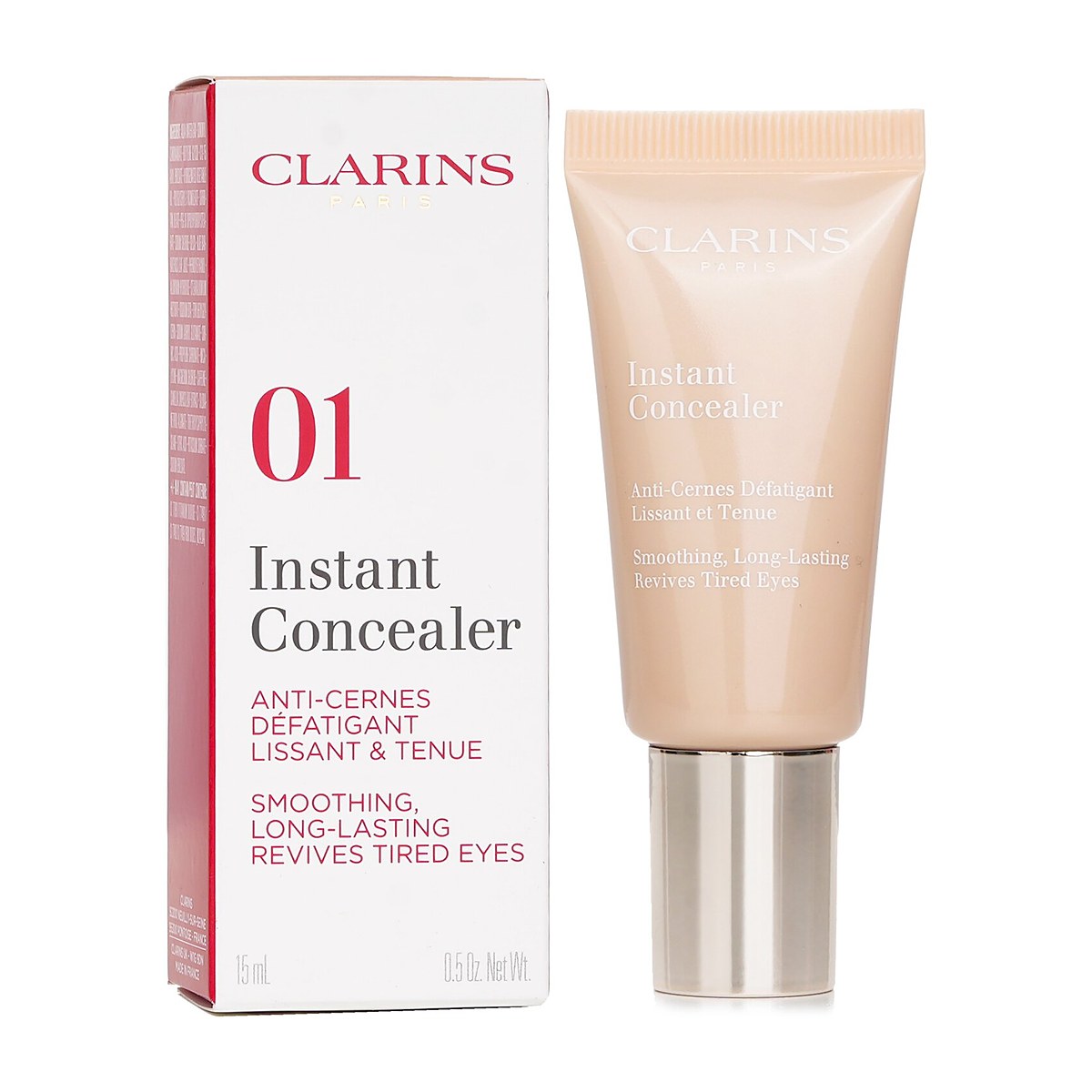 Clarins Instant Concealer Smoothing Long Lasting Revives Tired Eyes 01 15ml/0.5oz