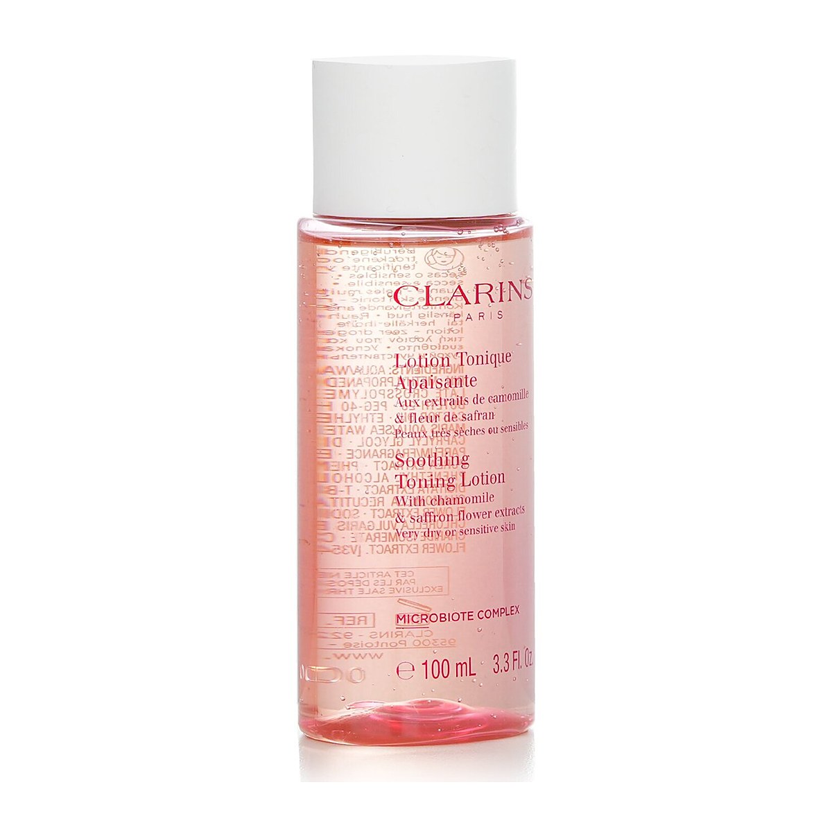 Clarins غسول موحد مرطب بالمرج ومستخلص زهر الزعفران - للبشرة الجافة أو الحساسة 100ml/3.3oz