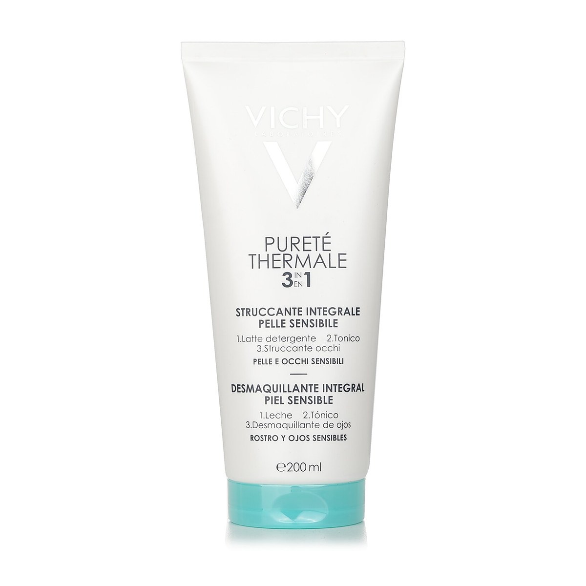 Vichy 쀼르떼 떼르말 3 인 1 원스텝 클렌저 (민감성 피부용) 200ml/6.76ml