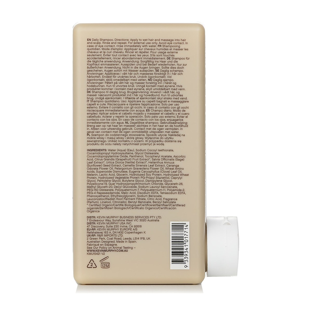 Kevin.Murphy Balancing.Wash (Strengthening Daily Shampoo - For Coloured Hair) 250ml/8.4oz
