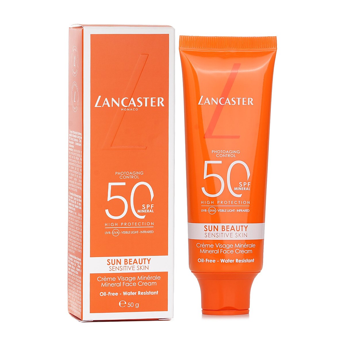 Lancaster Sun Beauty Sensitive Skin Mineral Face Crema SPF 50 50g