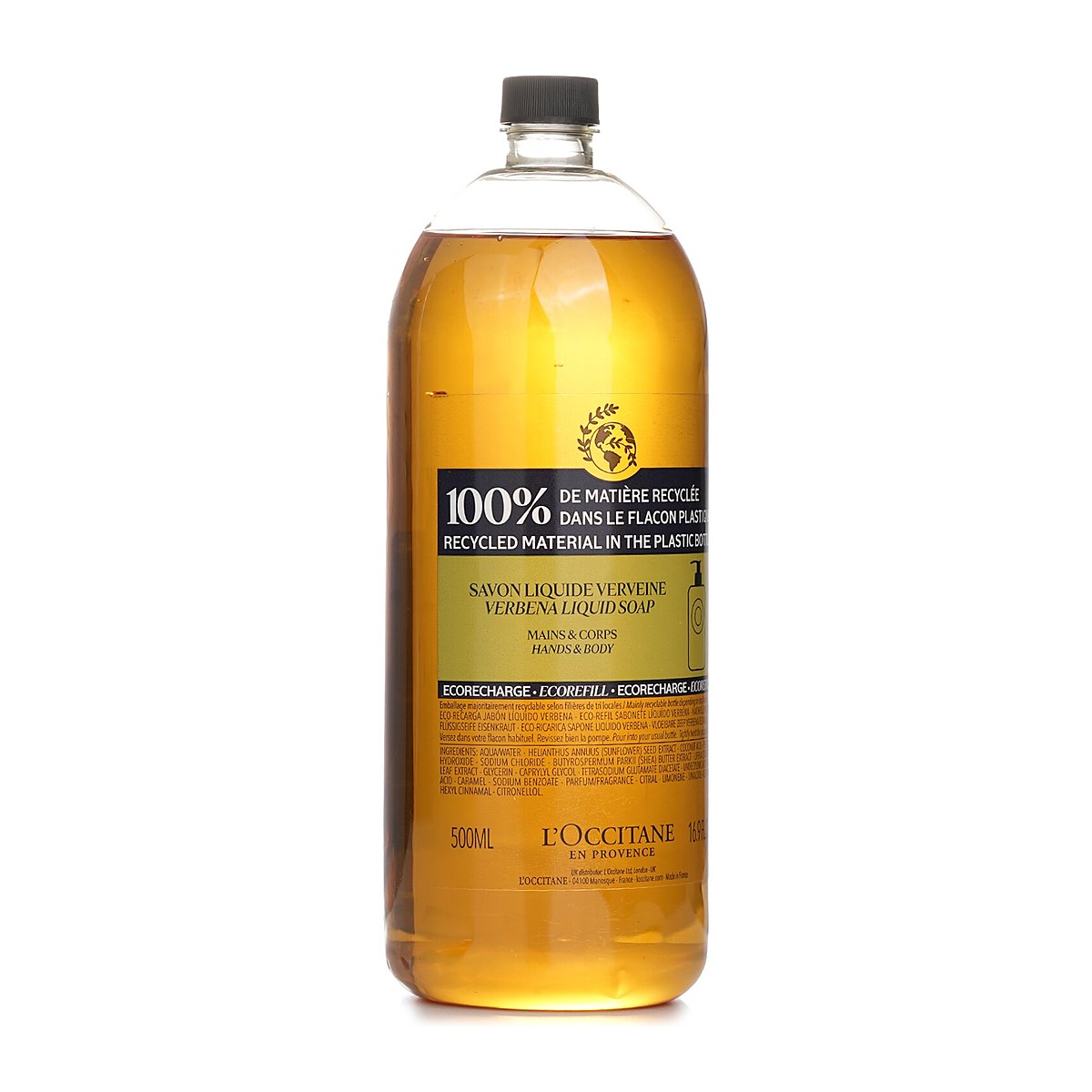 L'Occitane Verveine (Verbena) Tekut&eacute; m&yacute;dlo na ruce a tělo (Eco-n&aacute;plň) 500ml/16.9oz