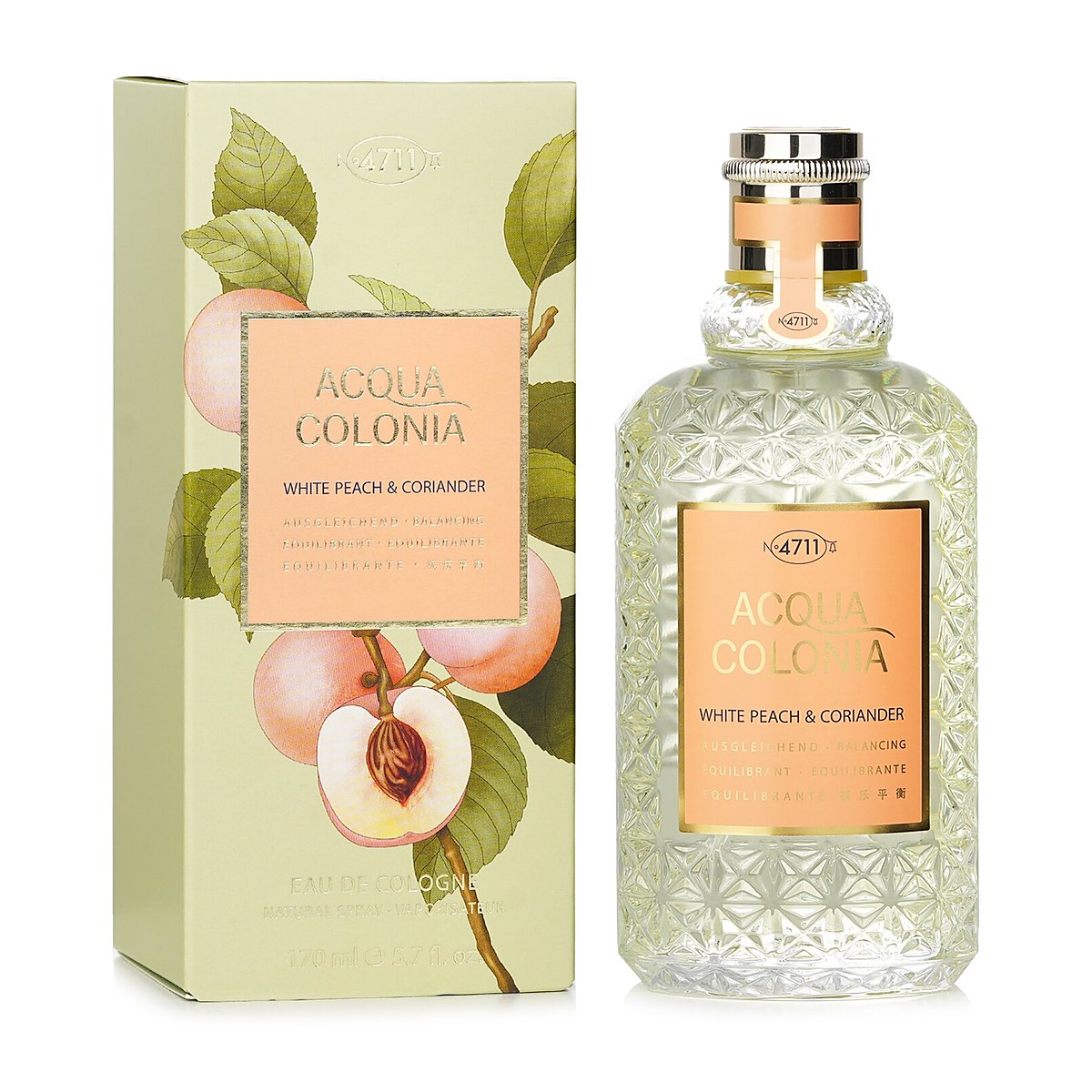4711 Acqua Colonia White Peach & Coriander Eau De Cologne Spray 170ml/5.7oz