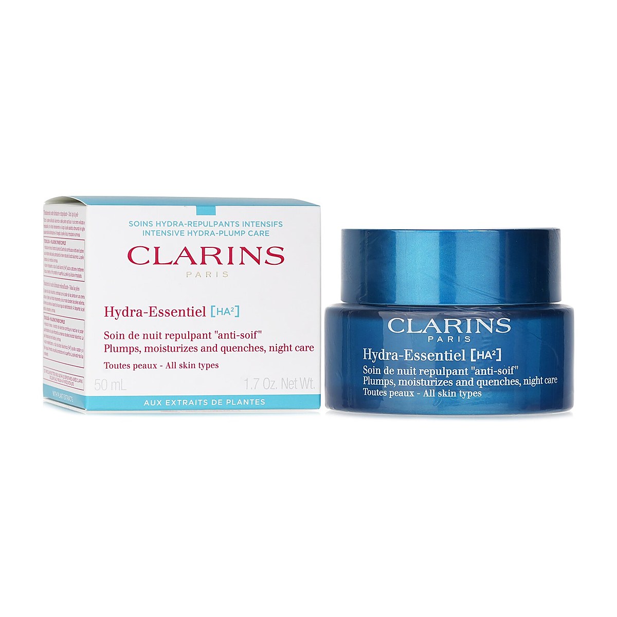 Clarins Hydra-Essentiel [HA&sup2;] Plumps, Moisturizes And Quenches Night Cream (For All Skin) 50ml/1.7oz