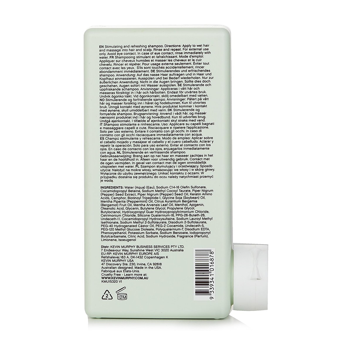 Kevin.Murphy Stimulate-Me.Wash (Stimulating and Refreshing Shampoo - For Hair & Scalp) 250ml/8.4oz
