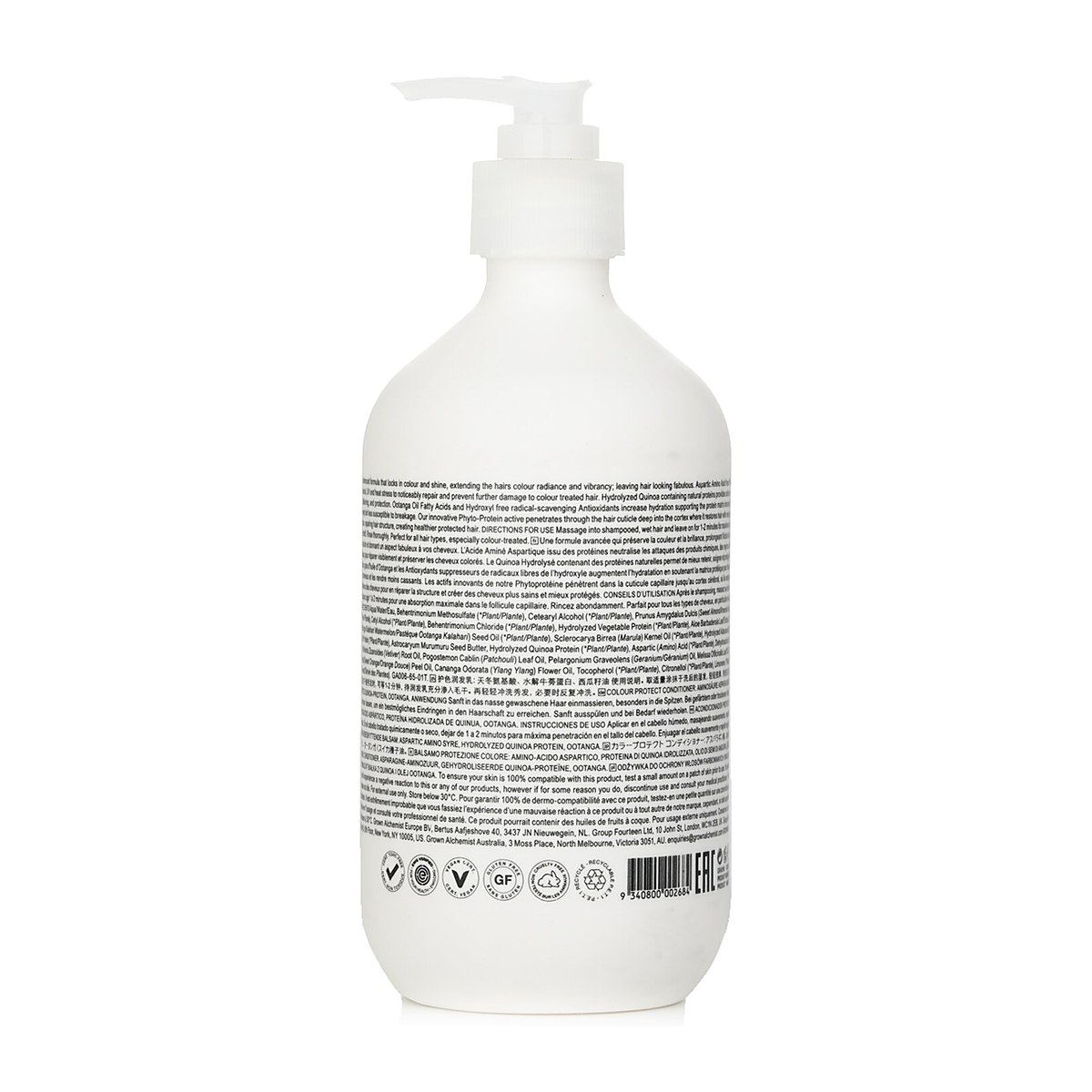 Grown Alchemist بلسم حماية اللون 0.3 بروتين الكينوا المتحلل بحمض أميني أسبارتيك ، أوتانجا 500ml/16.9oz