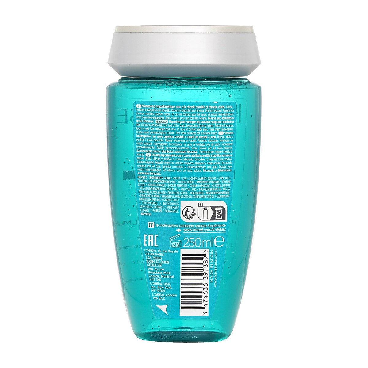 Kerastase 舒缓浴发乳(混合性发质) 250ml/8.5oz