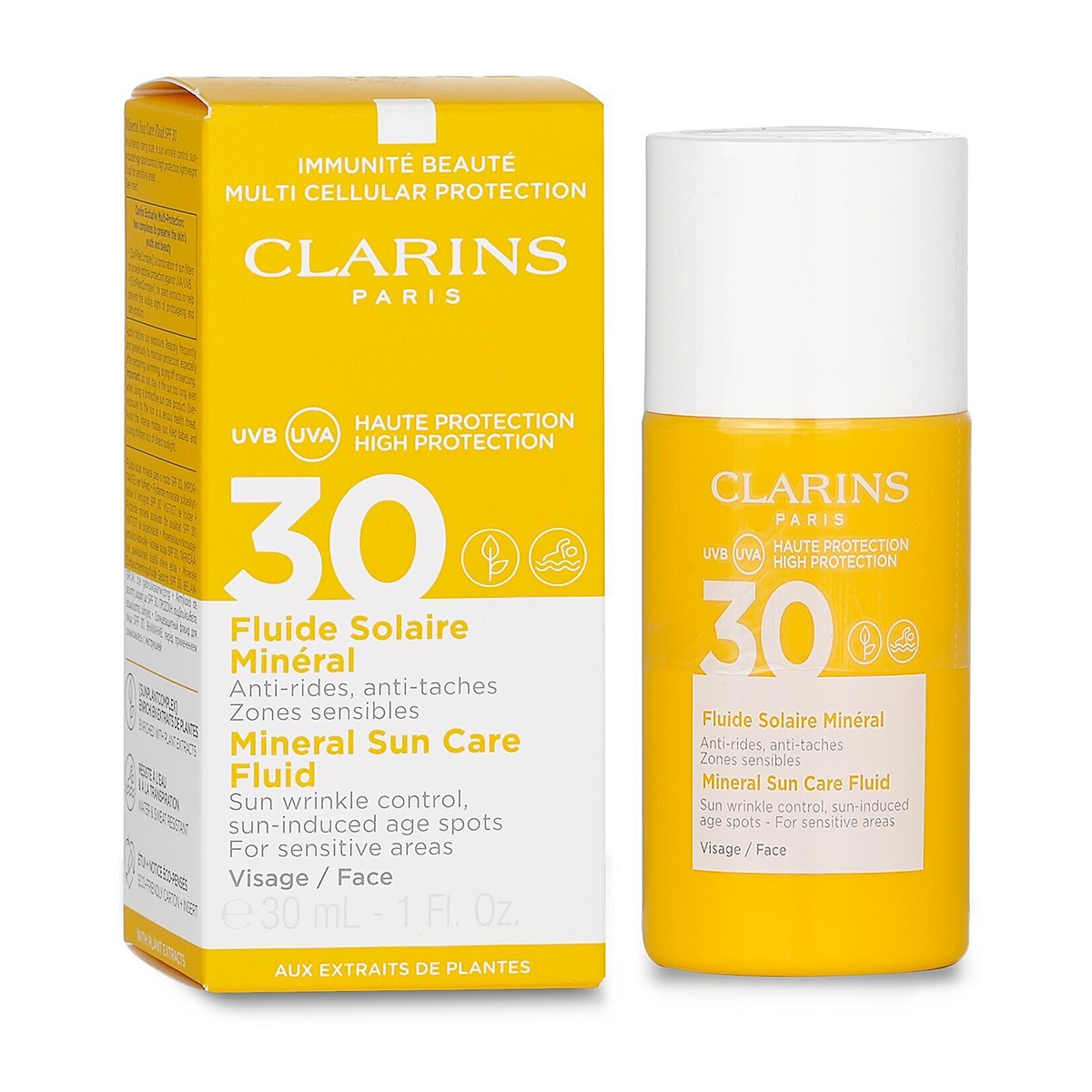 Clarins Mineral Sun Care Fluid For Face SPF 30 - For sensitive omr&aring;der 30ml/1oz