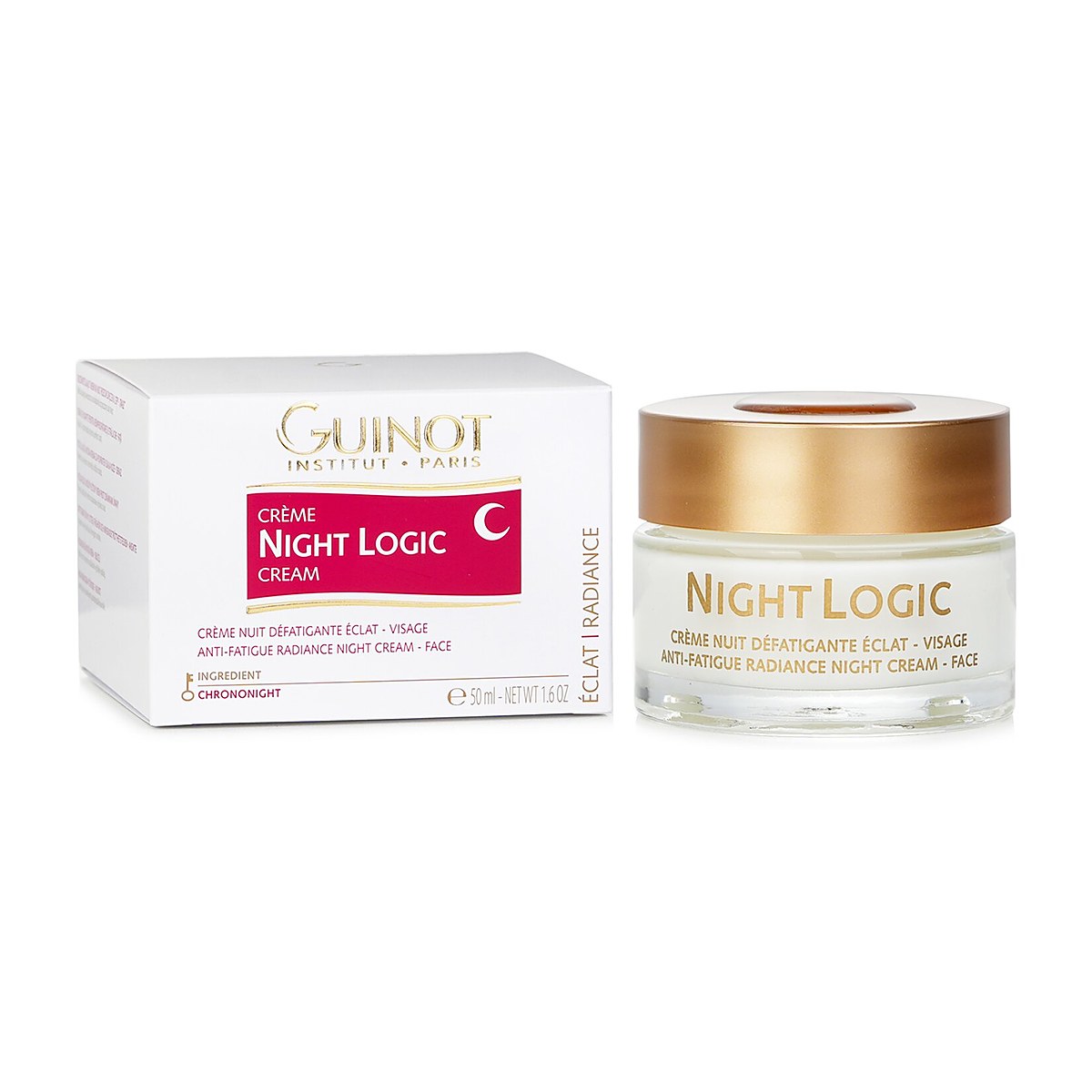 Guinot Night Logic Cream - Anti-Fatigue Radiance Night Cream 50ml/1.6oz