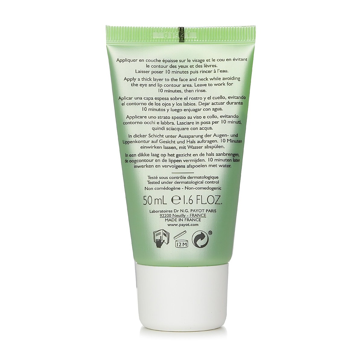 Payot Pate Grise Masque Charbon - Ultra-Absorbent Mattifying Care 50ml/1.6oz