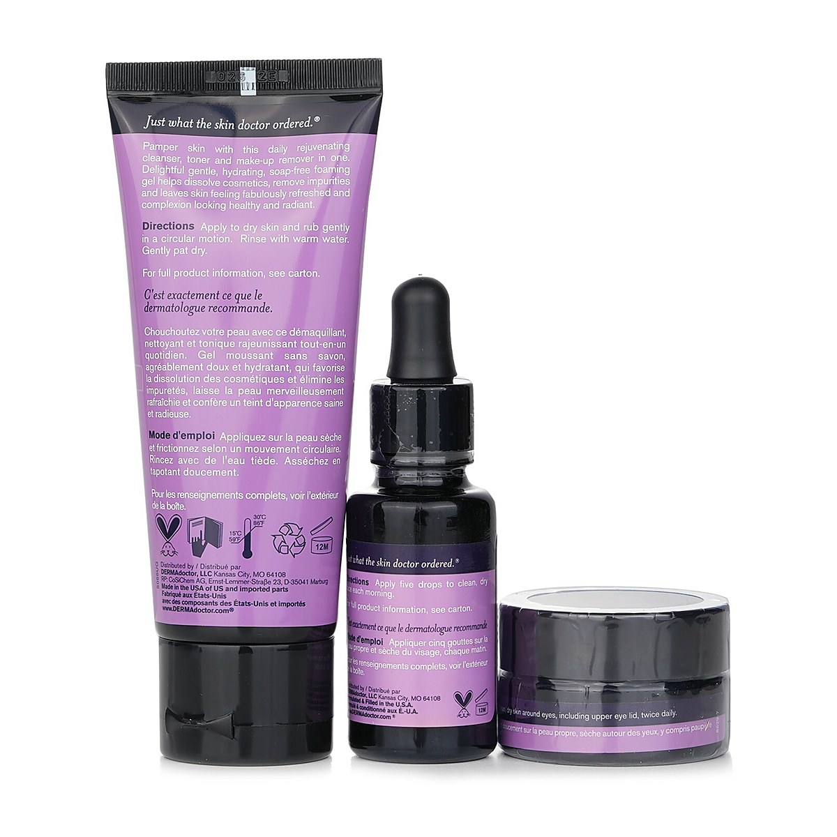 DERMAdoctor Kakadu C Vitamin C Brightening Kit: &Kappa;&alpha;&theta;&eta;&mu;&epsilon;&rho;&iota;&nu;ό &Kappa;&alpha;&theta;&alpha;&rho;&iota;&sigma;&tau;&iota;&kappa;ό 70ml + 20% &Omicron;&rho;ό&sigmaf; &Beta;&iota;&tau;&alpha;&mu;ί&nu;&eta;&sigmaf; C 15ml + &Sigma;&omicron;&upsilon;&phi;&lambda;έ &mu;&alpha;&tau;&iota;ώ&nu; 15ml 3pcs