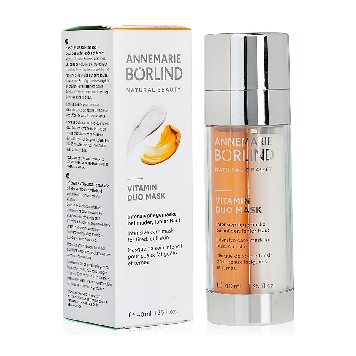 Annemarie Borlind Vitamin Duo Mask - Intensive Care Mask สำหรับผิวที่เหนื่อยล้าและหมองคล้ำ 40ml/1.35oz