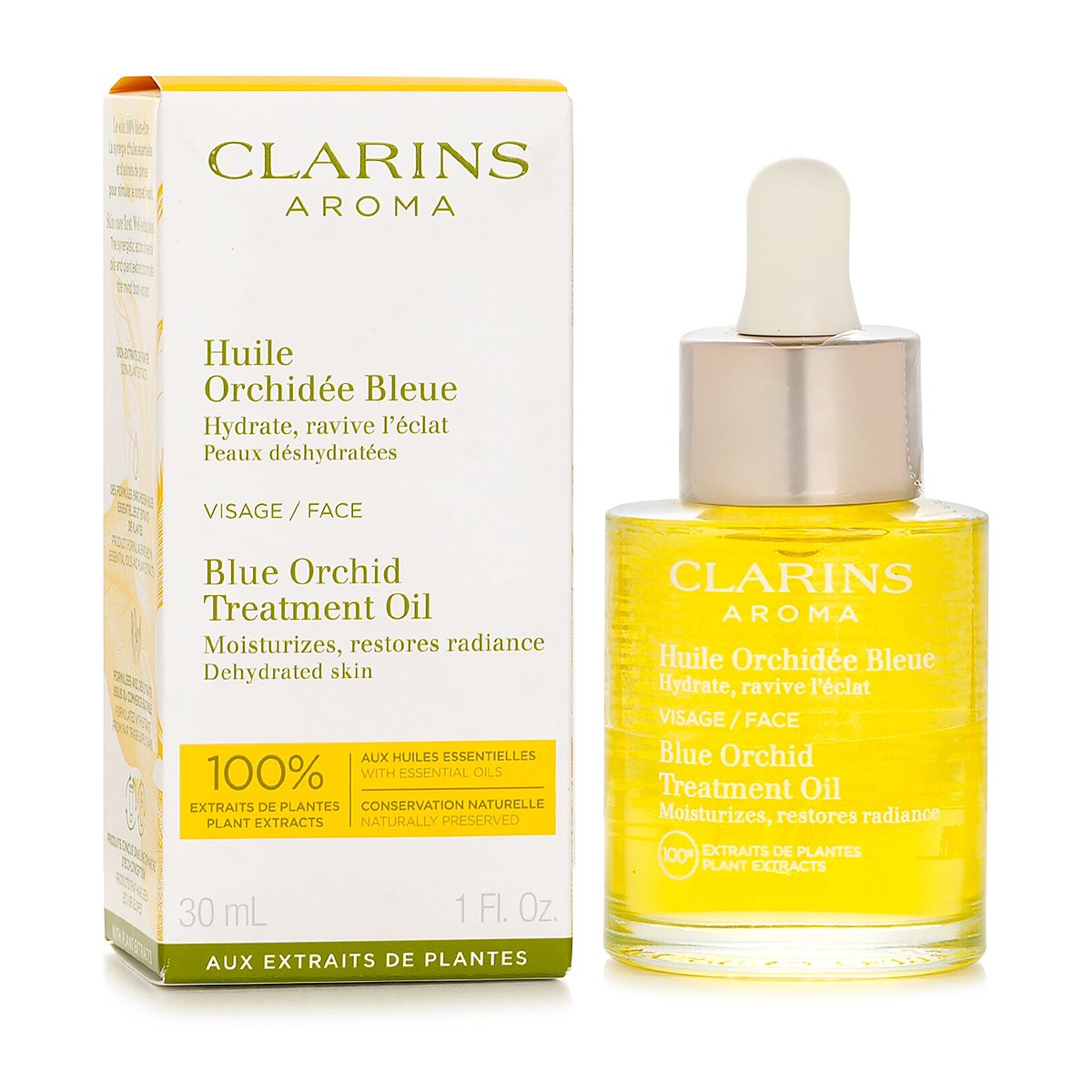 Clarins Face Treatment Oil - Blue Orchid (For Dehydrated Skin) (Packaging Random Pick) 30ml/1oz