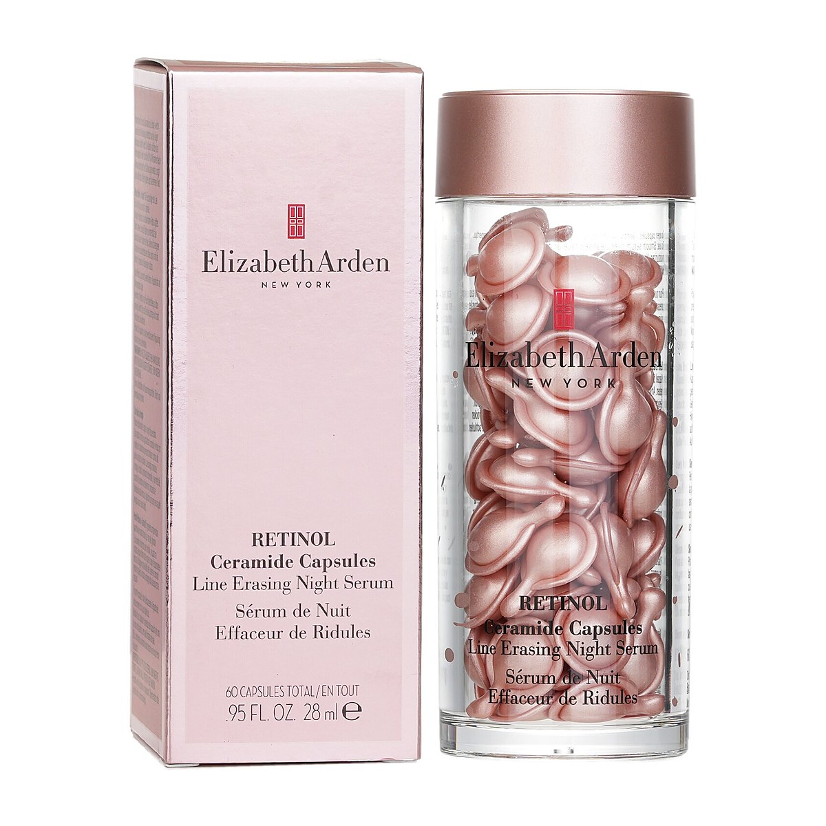 Elizabeth Arden C&aacute;psulas de Ceramidas de Retinol - Suero de Noche Borrador de L&iacute;neas 60 Caps