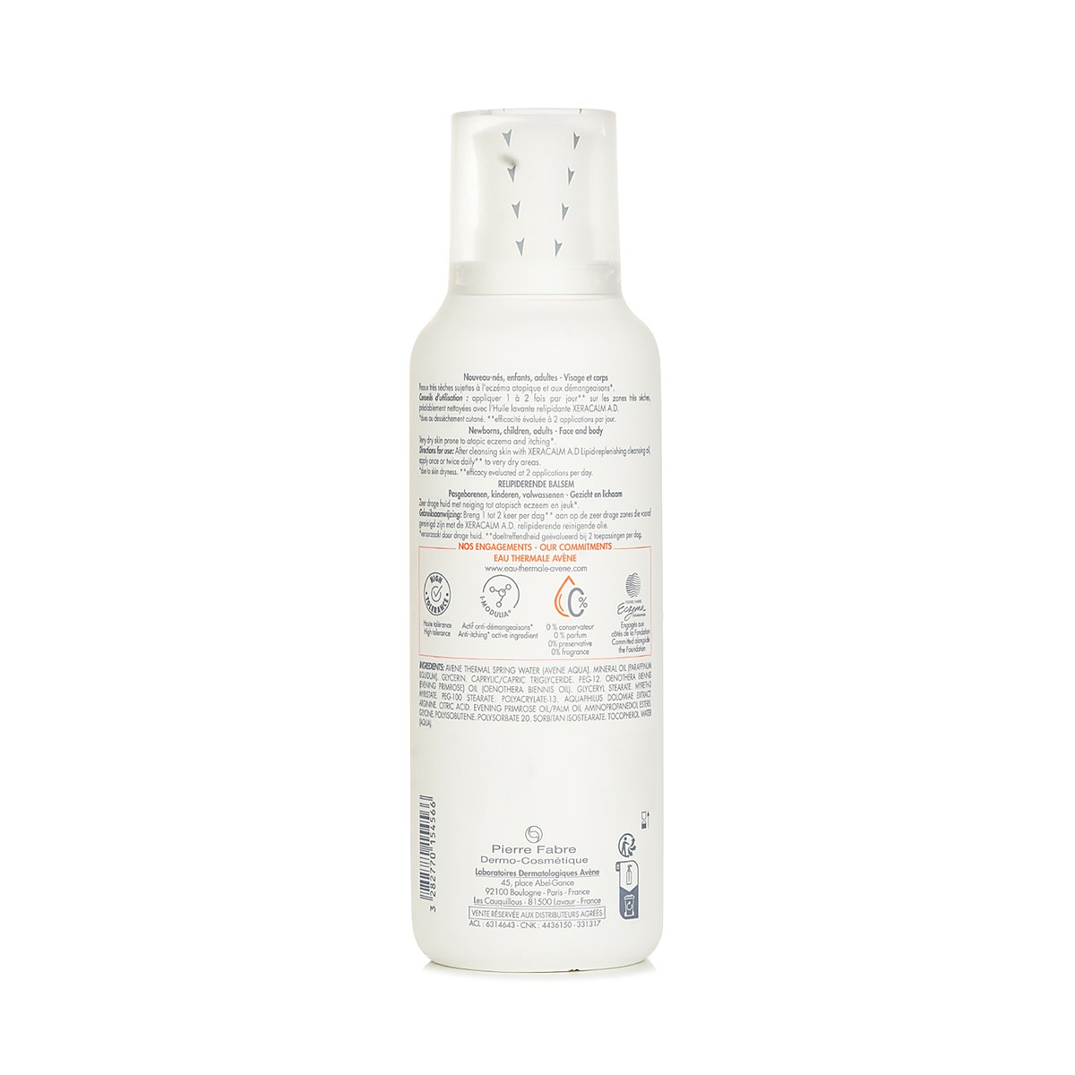 Avene XeraCalm A.D Lipid-Replenishing Balm - For Very Dry Skin Prone to Atopic Dermatitis or Itching(Random Packing) 400ml/13.5oz