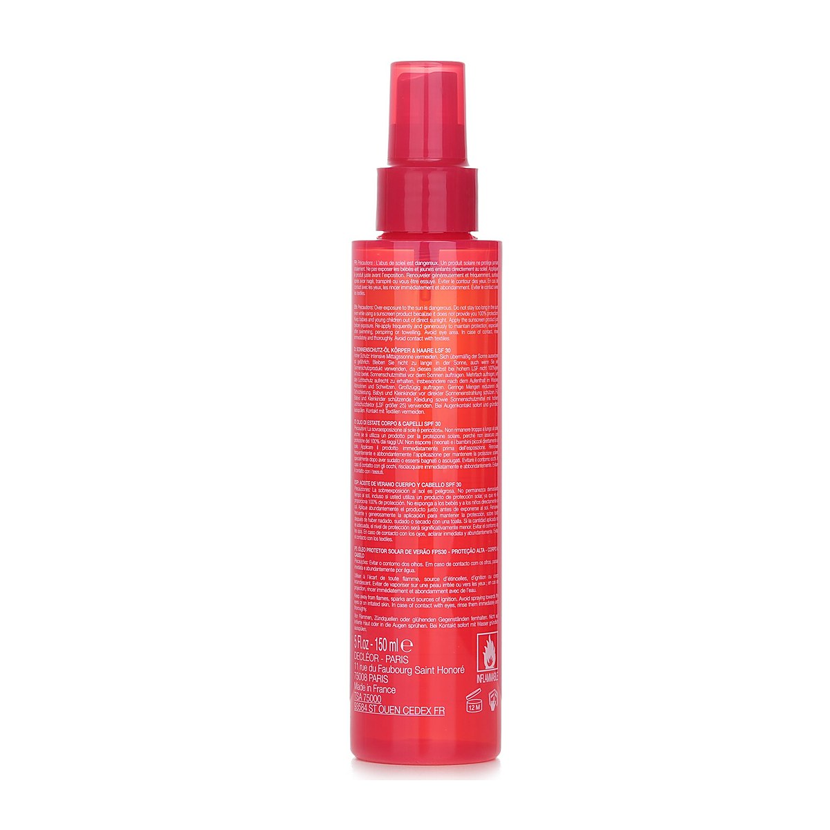 Decleor อโรม่า ซัน เอ็กซ์เพิร์ท ซัมเมอร์ ออยล์ ฟอร์ บอดี้ แอนด์ แฮร์ เอสพีเอฟ 30 150ml/5oz