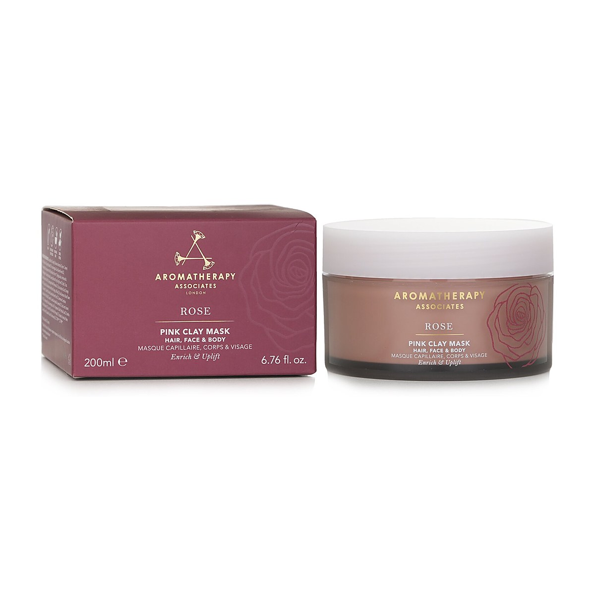 Aromatherapy Associates Rose - Pink Clay Mask (Hair, Face & Body) 200ml/6.76oz