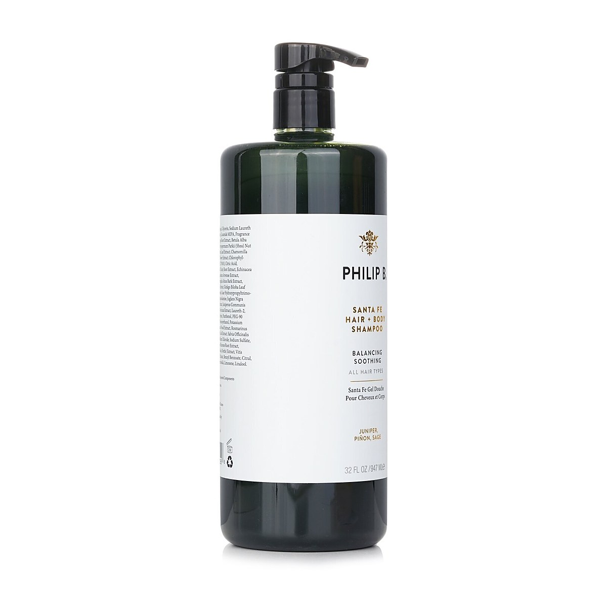 Philip B غسول شعر وجسم سانتا في (متوازن مهدئ - لجميع أنواع الشعر) 947ml/32oz