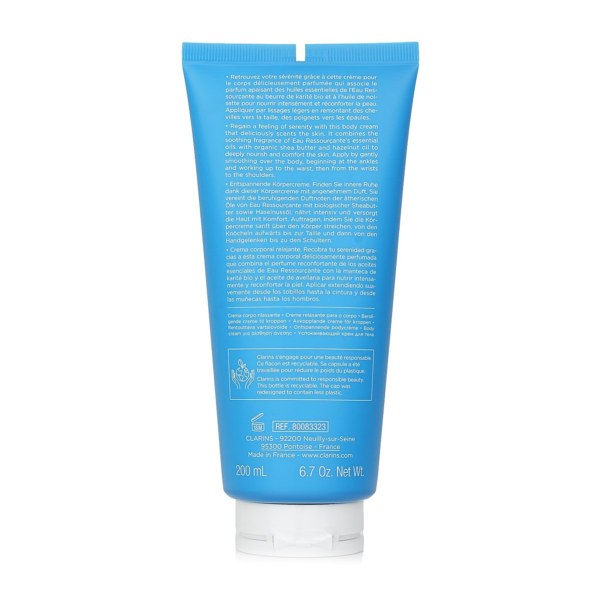Clarins 오 레수르칸테 위로하는 실크 바디 크림 200ml/6.7oz