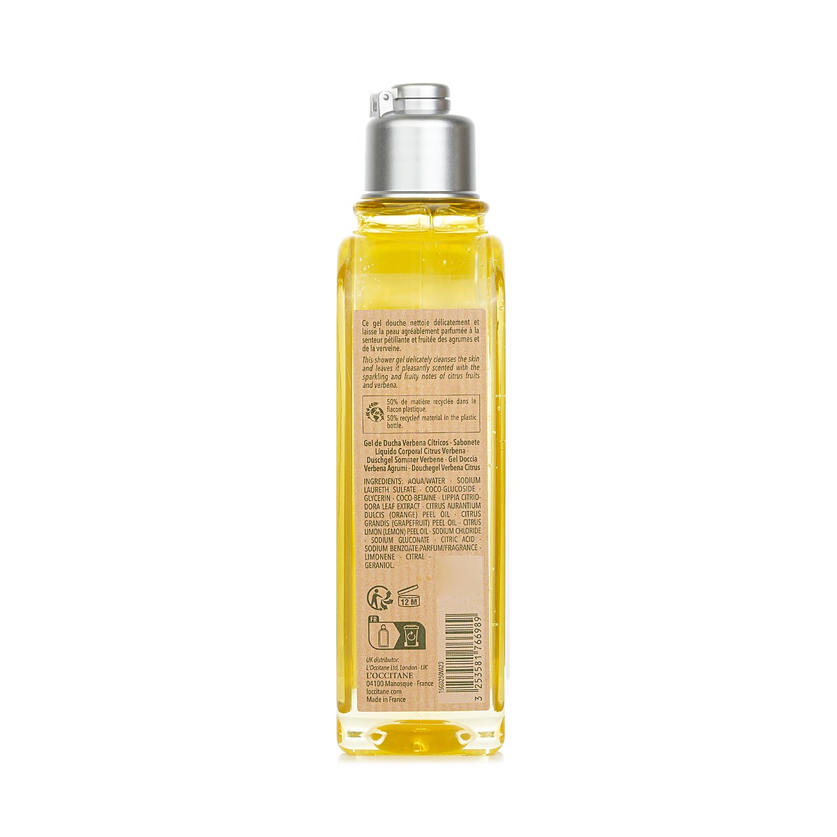 L'Occitane Sprchov&yacute; gel citrusov&yacute; spor&yacute;&scaron; Verveine Agrumes (Citrus Verbena) Shower Gel 250ml/8.4oz