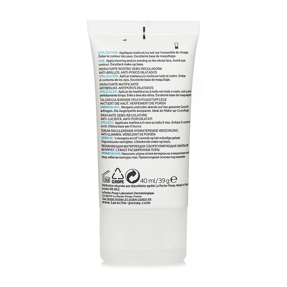 La Roche Posay Effaclar Mat Daily Moisturizer (New Formula, For Oily Skin) 40ml/1.35oz