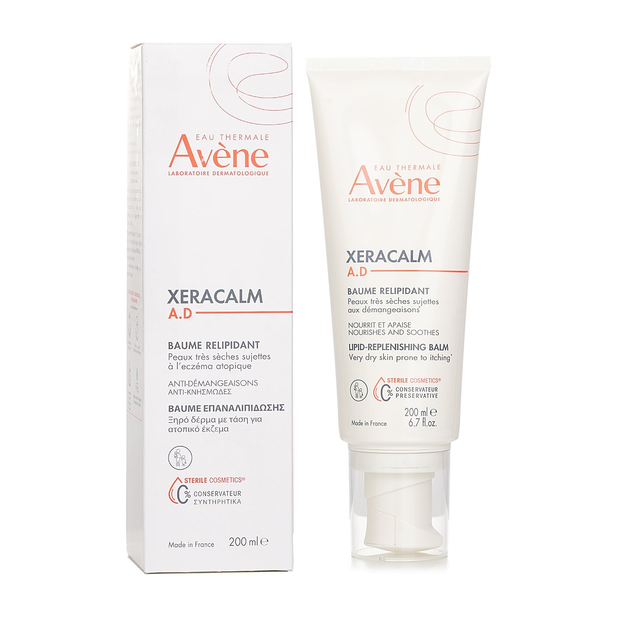 Avene XeraCalm A.D Lipid-Replenishing Balm - For Very Dry Skin Prone to Atopic Dermatitis or Itching(Random Packaging) 200ml/6.76oz