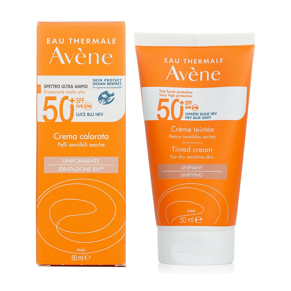 Avene Very High Protection Tinted Cream SPF50+ - For Dry Sensitive Skin 50ml/1.7oz